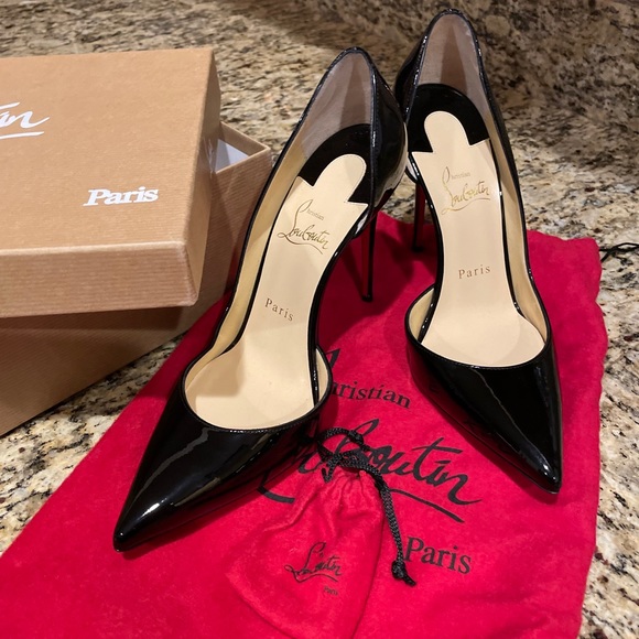 Iriza 100 Black Patent Heels - Picture 7 of 11